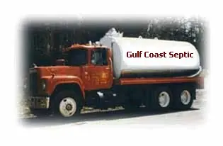 Gulf Coast Septic's pump truck photographed for the company's first website in 1999